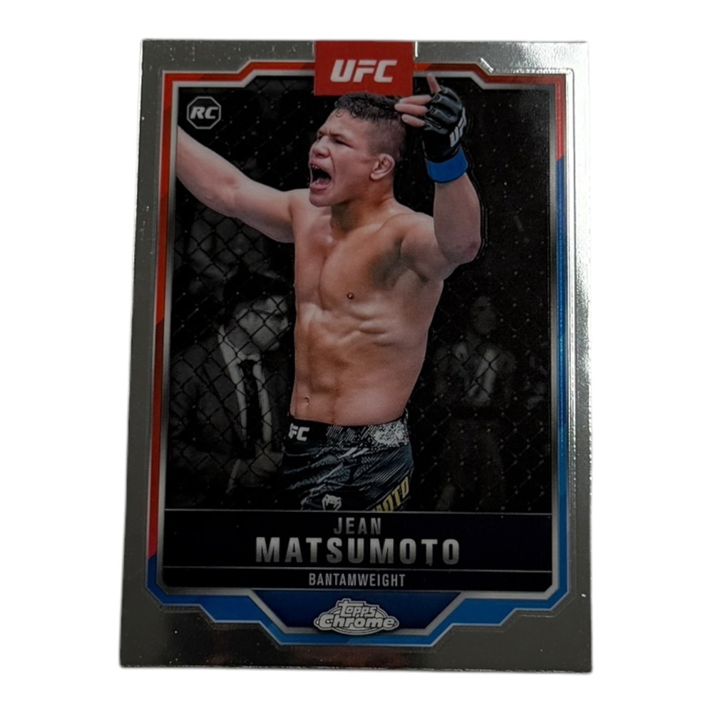 2025 Topps Chrome UFC Jean Matsumoto RC Rookie Card #52 Bantamweight Silver